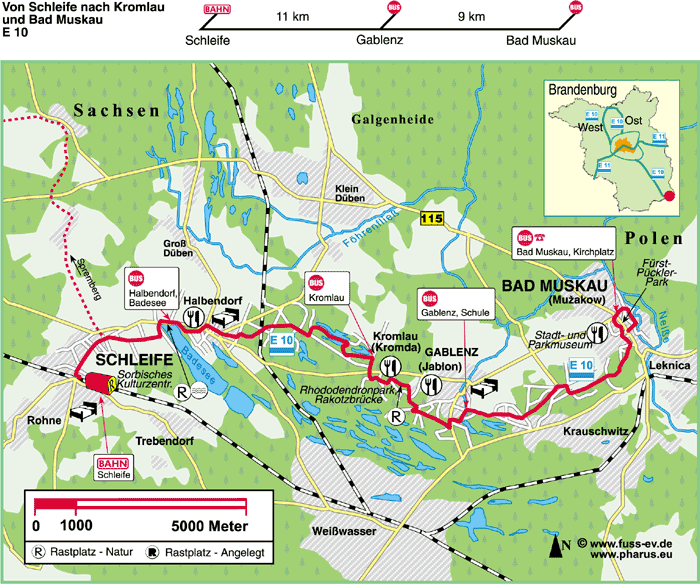 Schleife  –  Kromlau und Gablenz  –  Bad Muskau