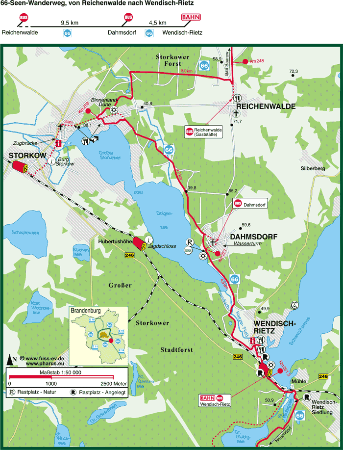 Reichenwalde  –  Dahmsdorf  –  Wendisch-Rietz