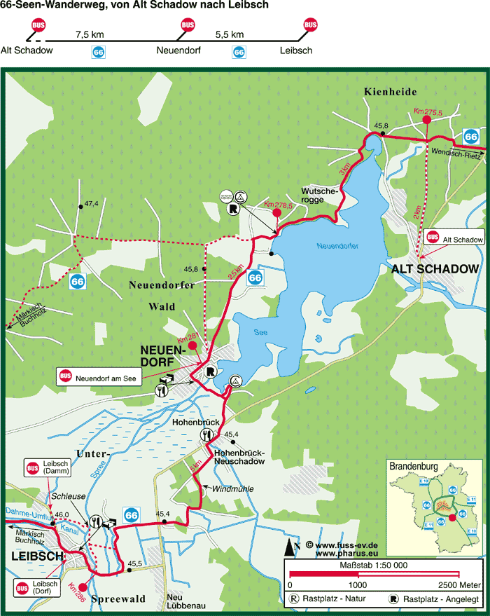 Alt Schadow  –  Neuendorf  –  Leibsch